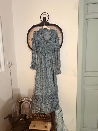 Vestido largo estampado floral