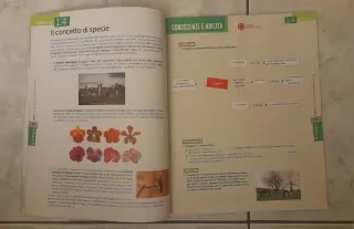 Libro scolastico Biologia Materia Uomo Ambiente