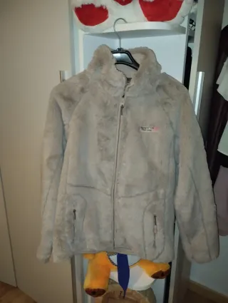 Abrigo de pelo beige