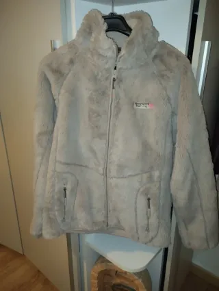 Abrigo de pelo beige