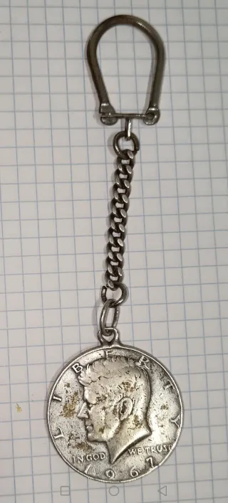 Llavero Moneda Kennedy 1967