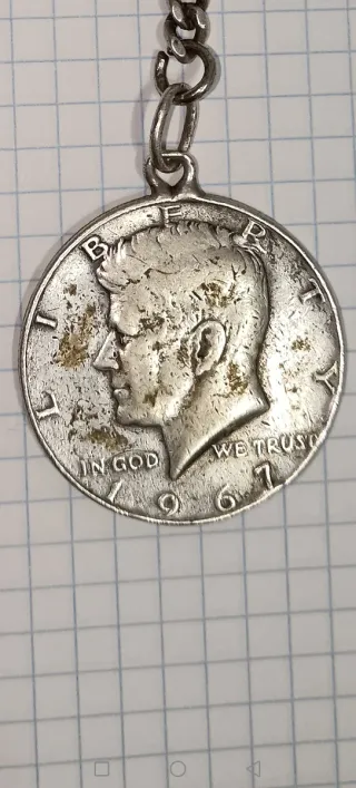 Llavero Moneda Kennedy 1967