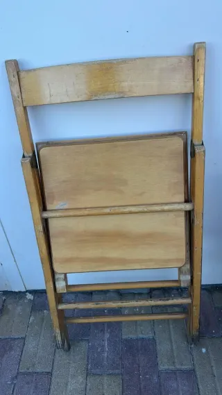 Set 4 Sedie Pieghevoli in Legno