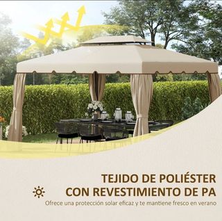 Techo cenador 4x3 beige