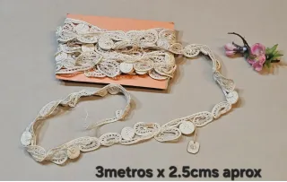 Encaje antiguo Francia 1900 manualidades