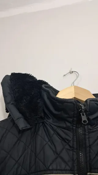 Abrigo negro invierno INSIDE