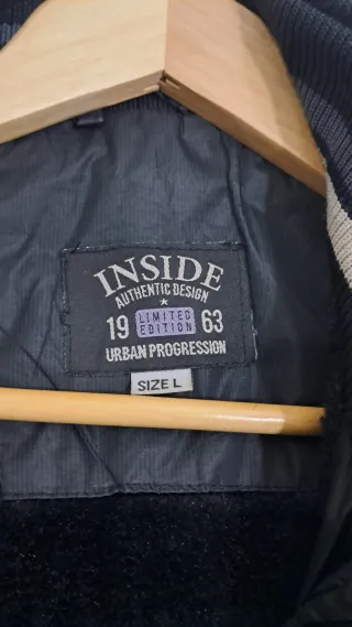 Abrigo negro invierno INSIDE