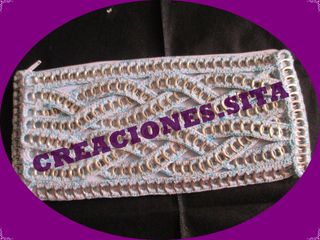 Bolso de crochet con anillas