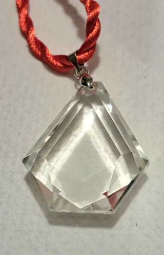 Pendente cristallo 24 facce trasparenza e purezza