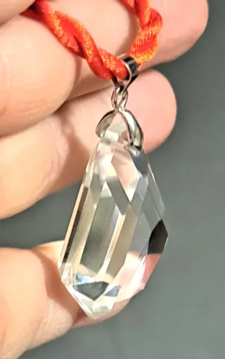 Pendente cristallo 24 facce trasparenza e purezza