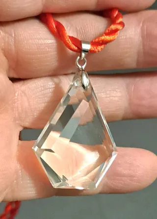 Pendente cristallo 24 facce trasparenza e purezza