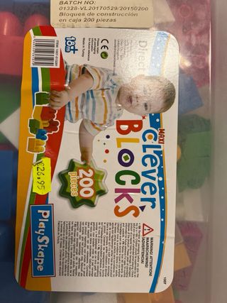 Juego Bloques Construcción Maxi Clever Blocks 200