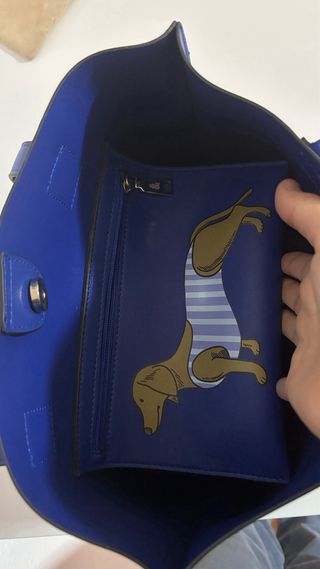 Bolso mediano azul Klein -Nuevo