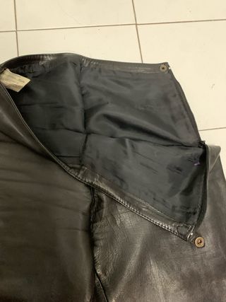 Pantalón de piel negro talla S piel autentica