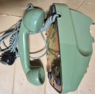 Telefono SIP a disco vintage verde salvia