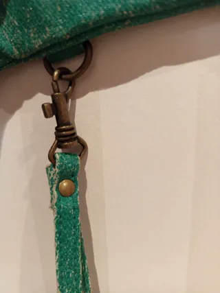 Bolso de mano verde