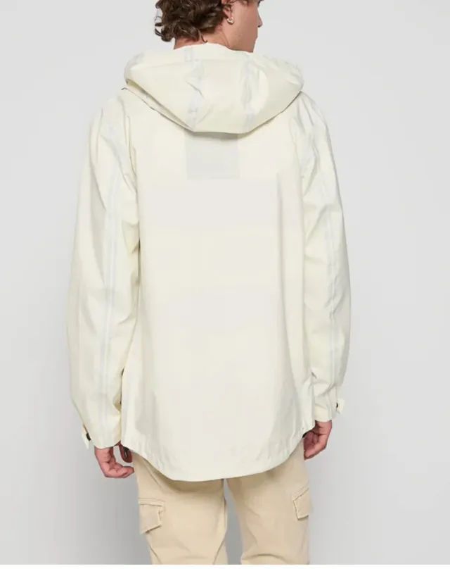 Jaqueta outdoor verde e branca