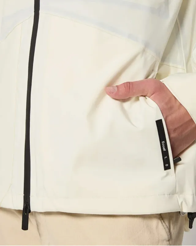 Jaqueta outdoor verde e branca