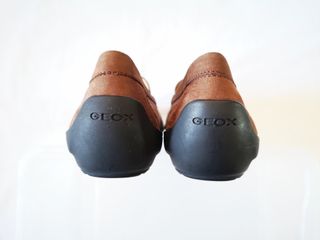 Mocassini Geox donna pelle scamosciata marrone