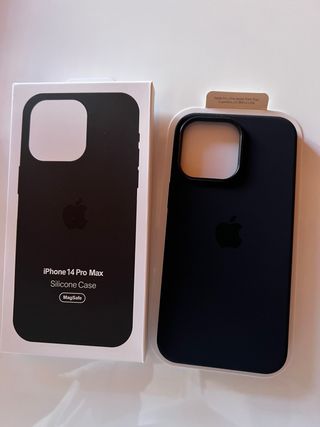 Cover iPhone 14 Pro Max Silicone MagSafe Nero