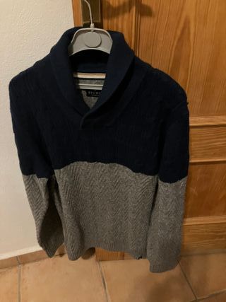 Maglietta Uomo Blu Grigio Taglia M