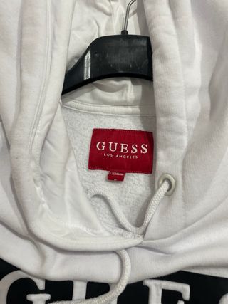 Sudadera Guess Blanca y Negra Original