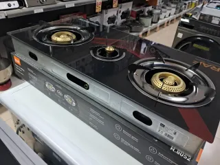 Cocina Gas RAF 3 Fuegos Cristal