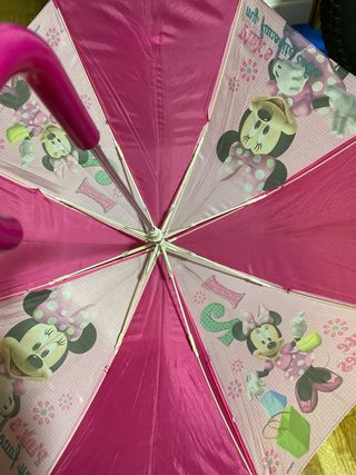 Paraguas Minnie Mouse Disney Rosa y estuche