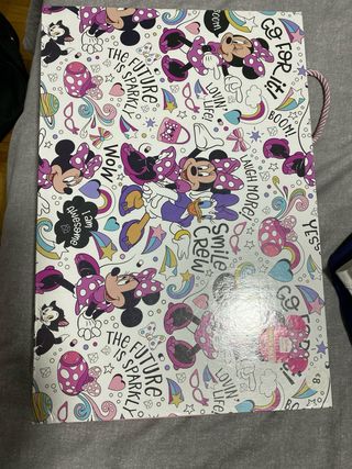 Paraguas Minnie Mouse Disney Rosa y estuche