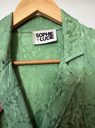 Traje Sophie + Lucie Verde Estampado