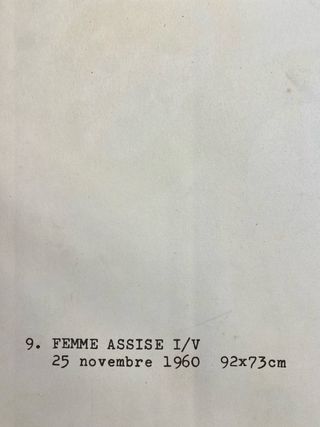 Miró Femme assise I/V 1960