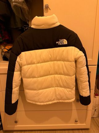 Piumino The North Face bianco e nero