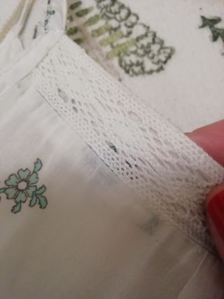 Vestido blanco estampado Zara