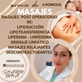 Masajes post operatorio liposucción drenaje