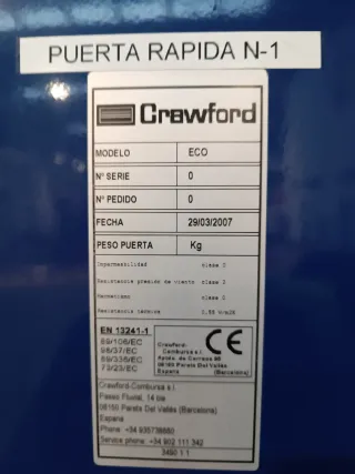 Puerta Rápida Crawford de 4.800mm x 4.500mm