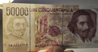 Banconota 50.000 Lire Bernini