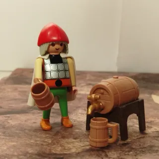 Playmobil Tabernero con Jarra y Barril