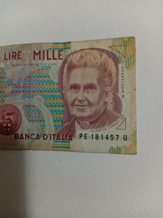 2 Banconote 1000 Lire Mille Italia