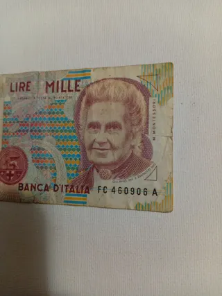 2 Banconote 1000 Lire Mille Italia