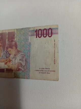 2 Banconote 1000 Lire Mille Italia
