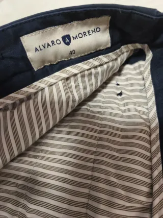 Chino Álvaro Moreno azul talla 40