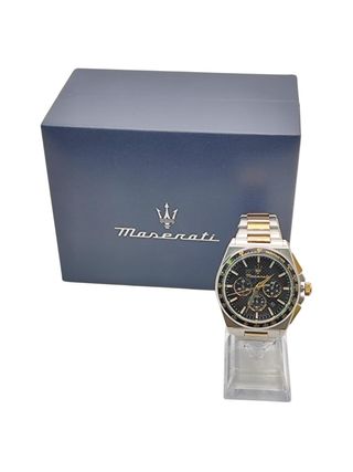 RELOJ MASERATI R8873652003 PLATEADO Y DORADO + CAJA + ACC
