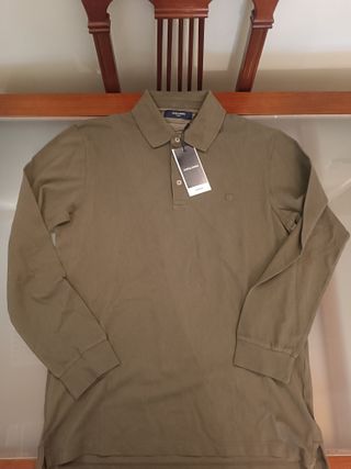 Polo Jack & Jones verde militar talla M
