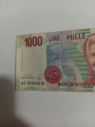 2 Banconote Lire Mille 1000