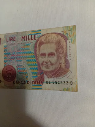 2 Banconote Lire Mille 1000