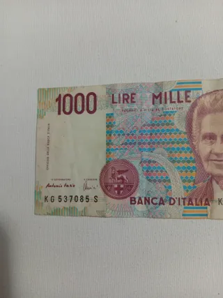 2 Banconote Lire Mille 1000