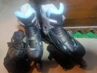 Patines en línea y protecciones