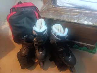 Patines en línea y protecciones