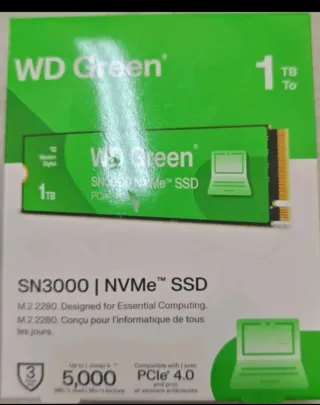SSD WD Green 1TB NVMe M.2 SN3000(sin abrir)