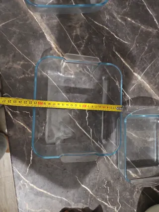 Bandejas Horno Cuadradas Cristal